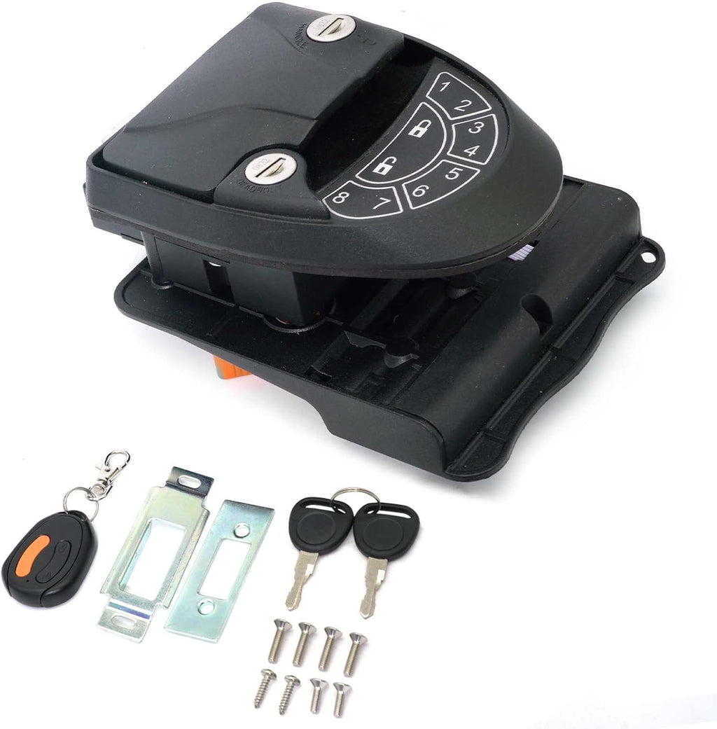 Keyless Entry Door Lock with 2 Fobs and Backlit Keypad W3257