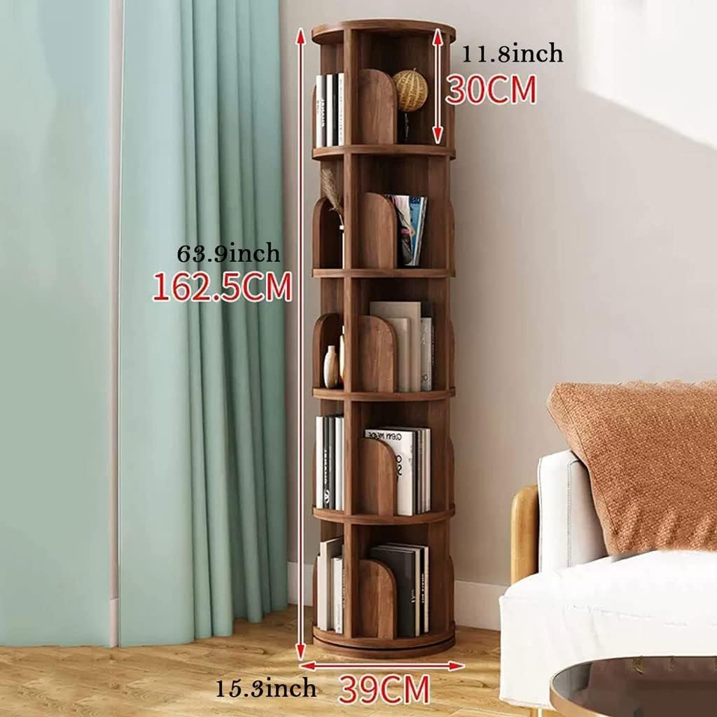 5 Tier Solid Wood Standing Bookcase V129
