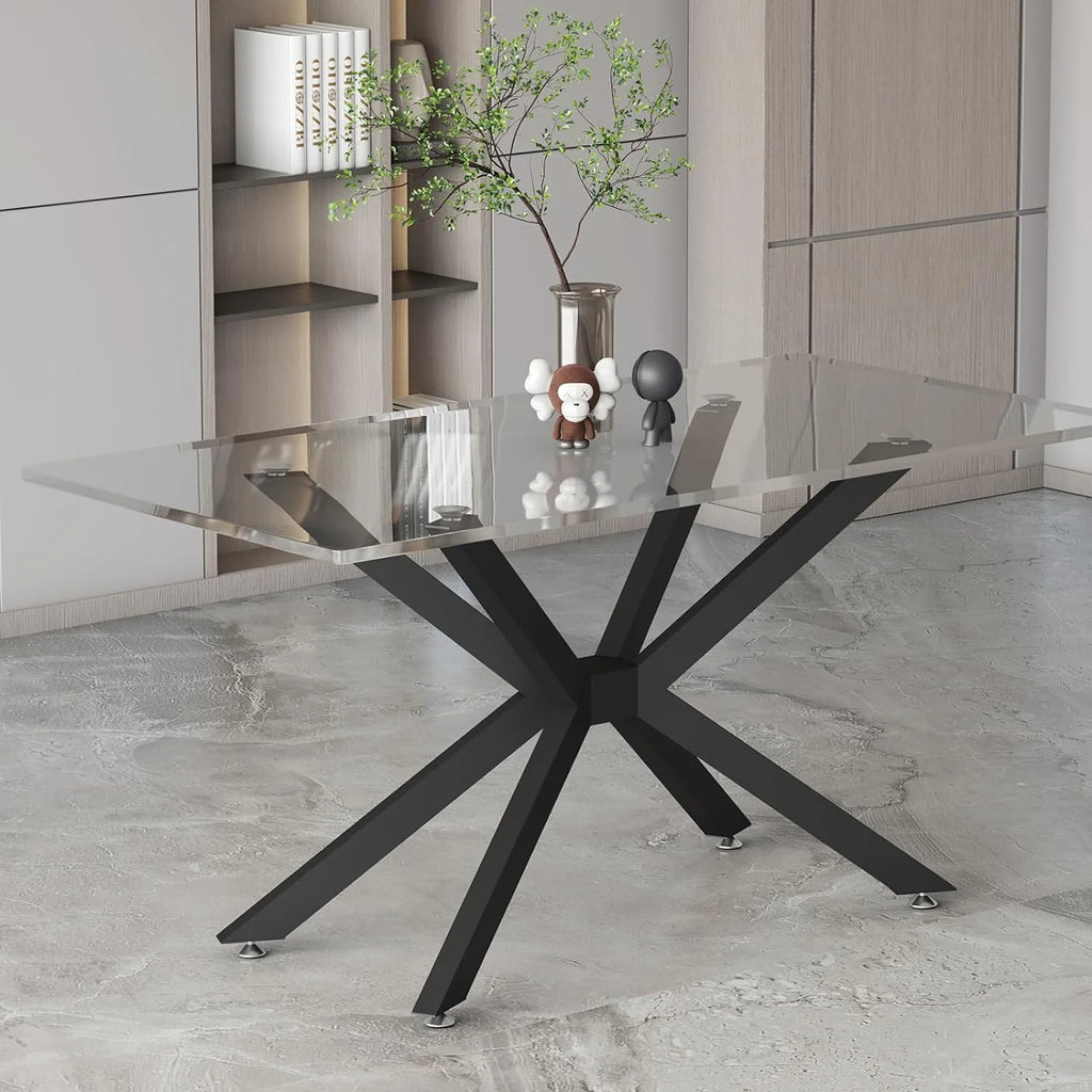 Black 28" Metal Dining Table Legs with Suction Cups K38557