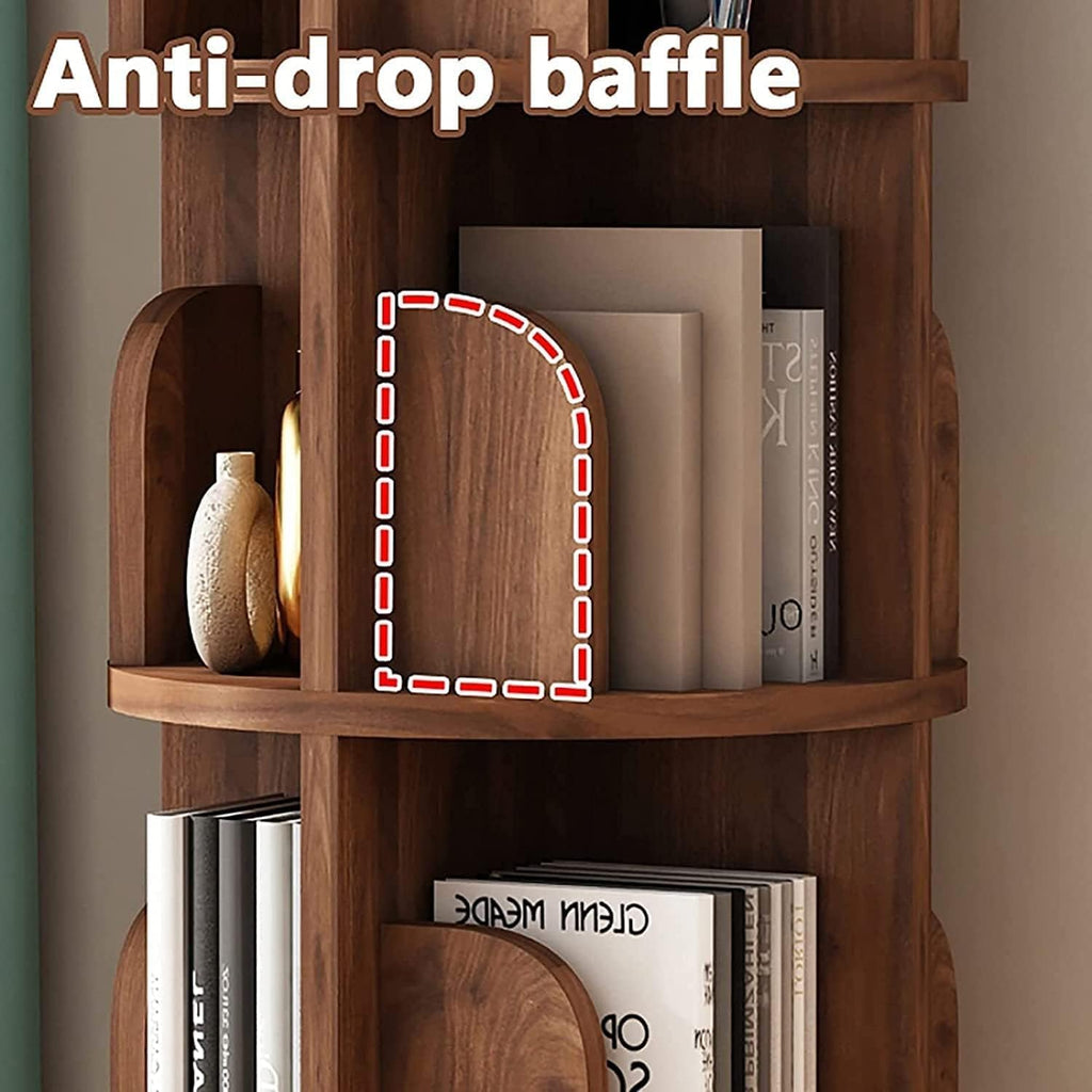 5 Tier Solid Wood Standing Bookcase V129