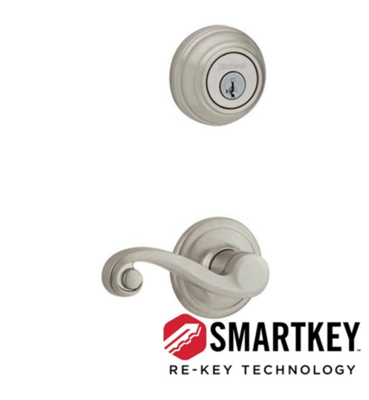 Bright Brass Left Hand Double Cylinder Handleset Trim Q716
