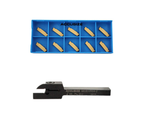1/4 x 3/8'' Cut-Off Holder with 10 Carbide Inserts Q7376