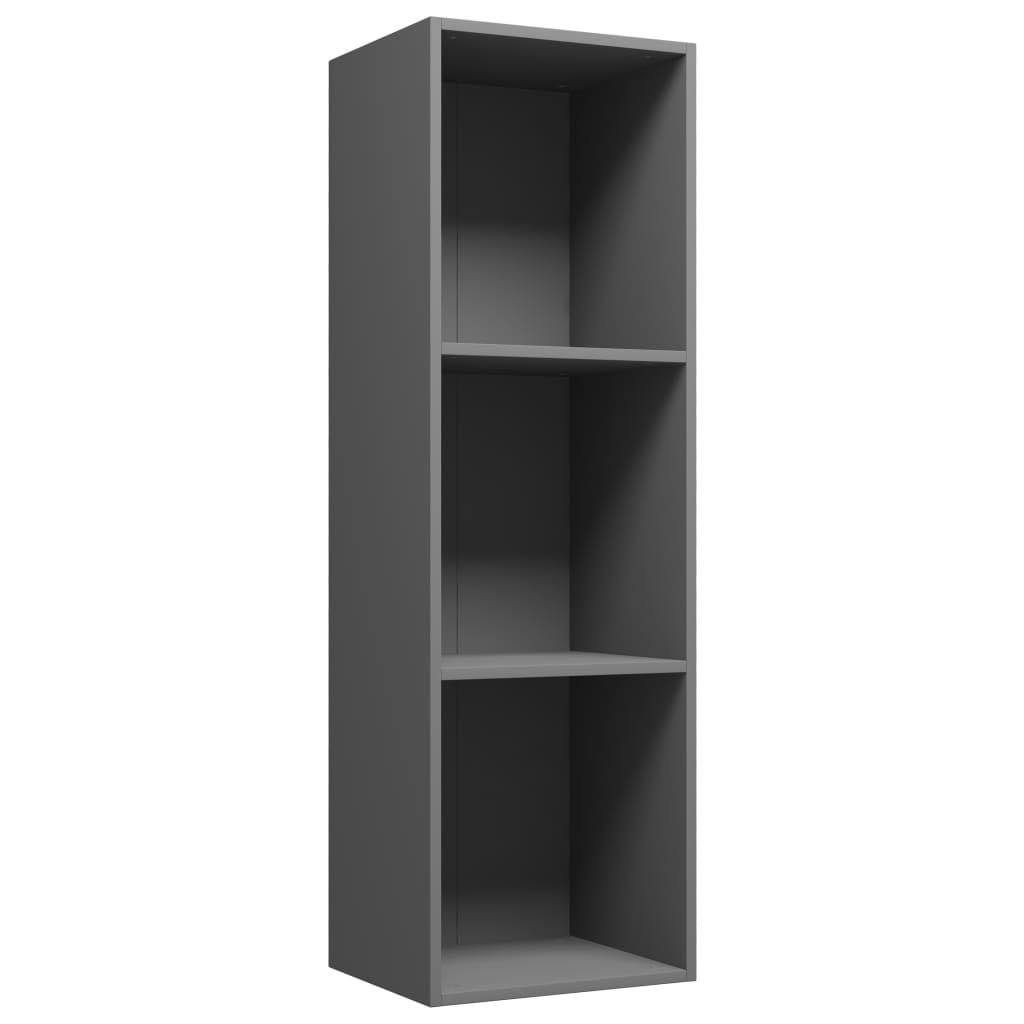 Concrete Gray Chipboard Book Cabinet TV Cabinet I67320