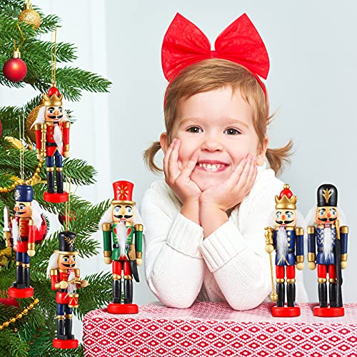 12 Pcs Small Wooden Nutcracker Ornament G867