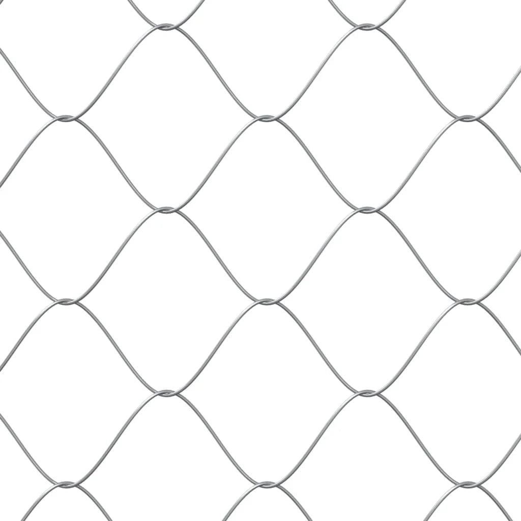 Gray Galvanized Steel Dog Cage 6.6'x6.6'x6.6' H9162