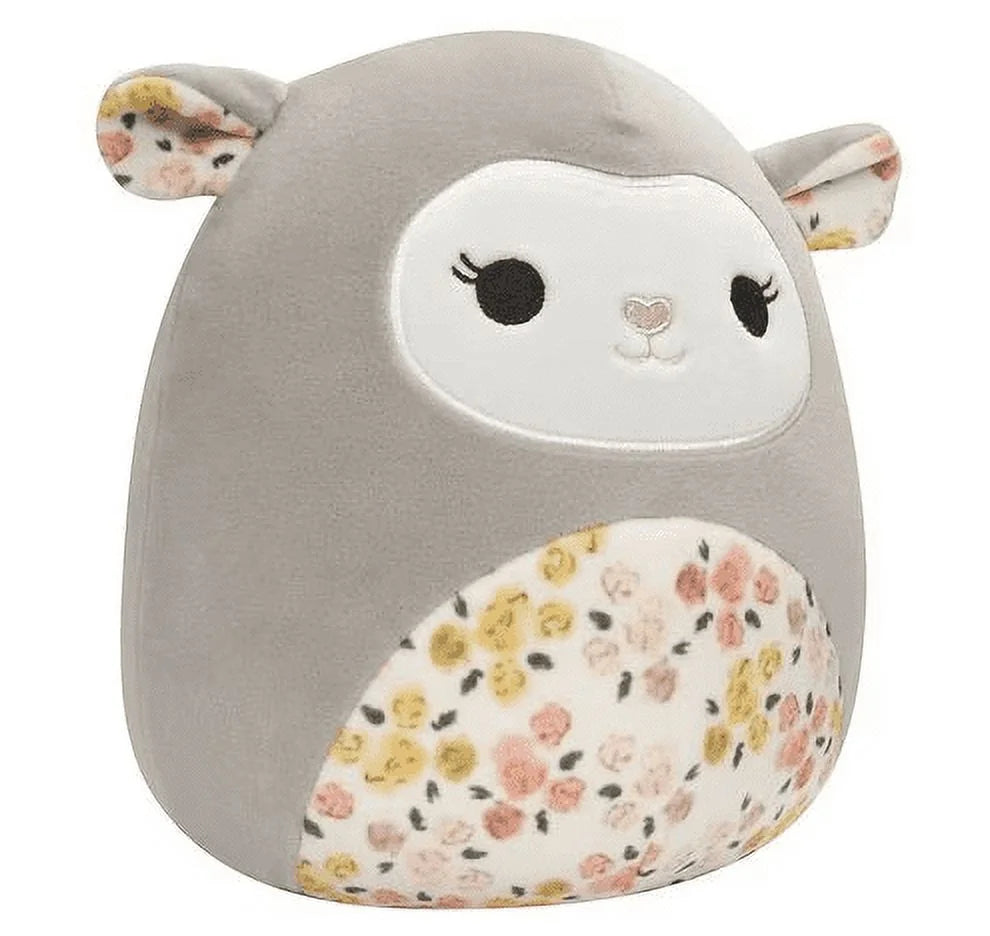 12" Grey Lamb with Floral Belly Z8390