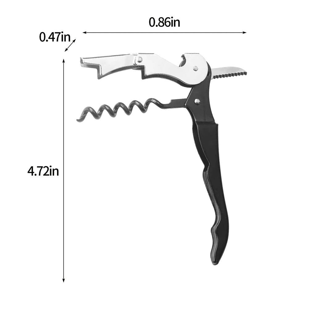 Manual Bottle Opener Double Hinged with Foil Cutter L417917