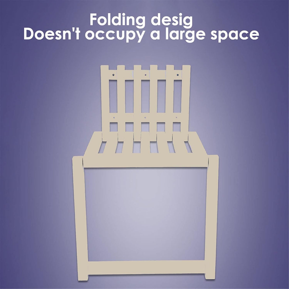 Wall Mounted Folding Chair Solid Wood T793485