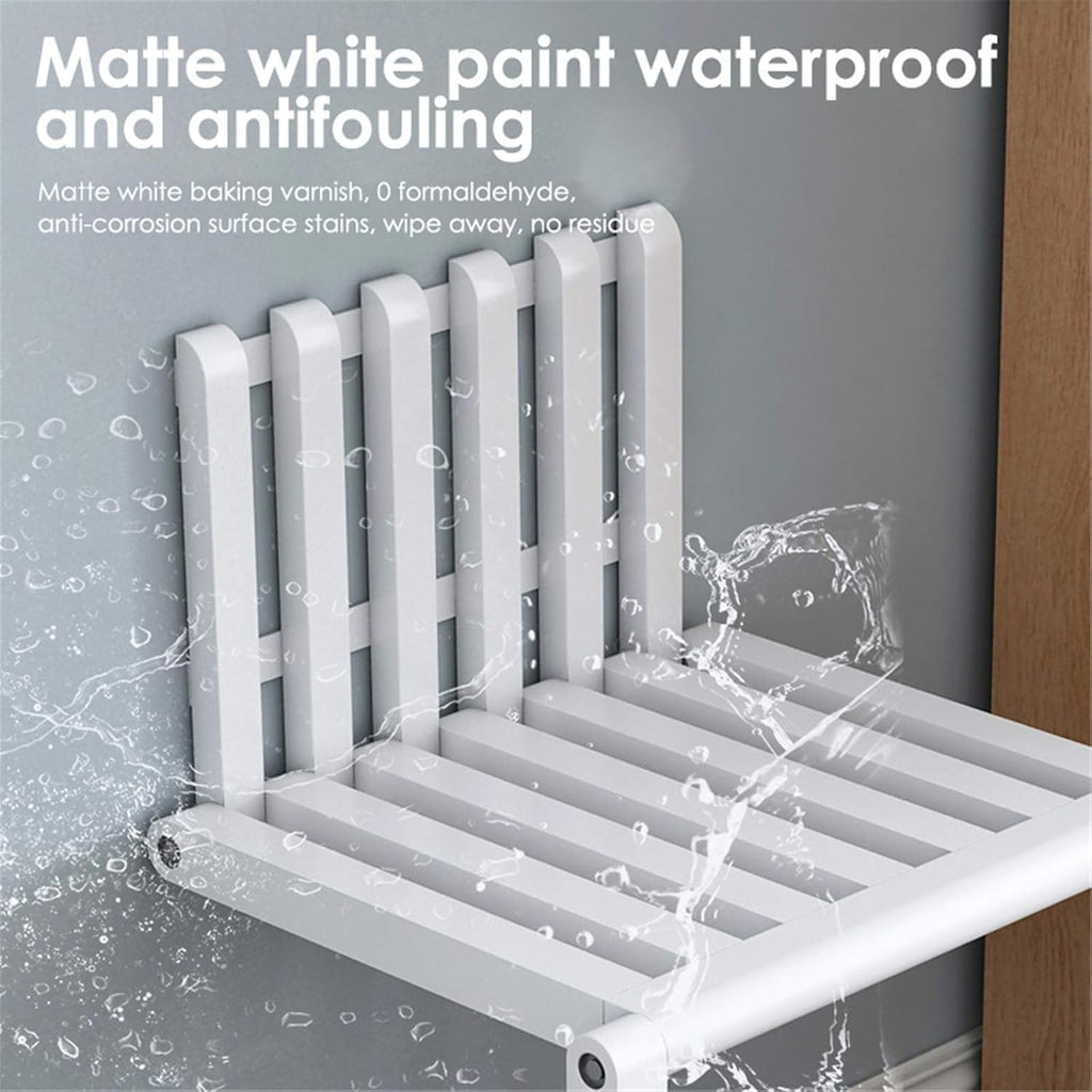 Wall Mounted Folding Chair Solid Wood T793485