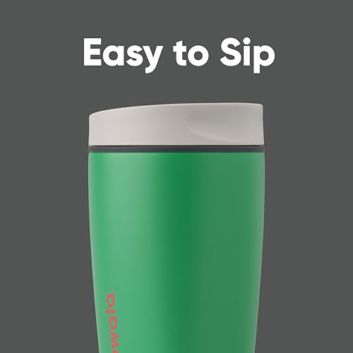 Grey Green 12 oz Insulated Stainless Steel Coffee Tumbler P692679