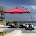 11 FT Aluminum Offset Cantilever Umbrella with Base X804