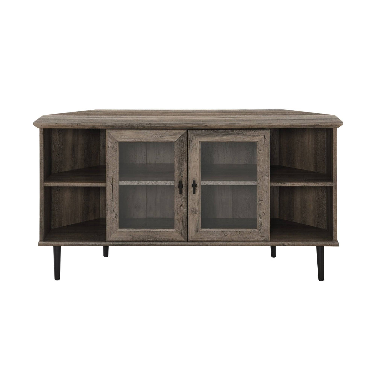 48-Inch Glass Door Corner TV Console J18685