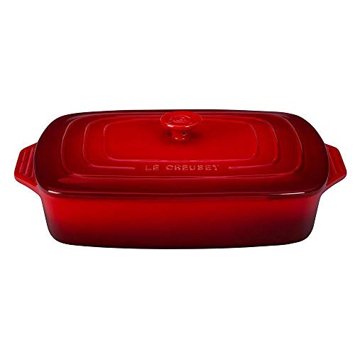 Stoneware Covered Rectangular Casserole, 3.5 qt. T31192