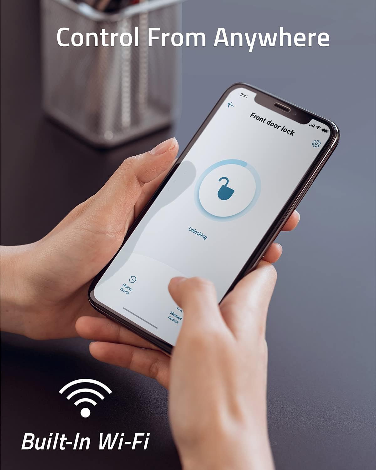 Smart Lock Touch & Wi-Fi Fingerprint Scanner Keyless Entry Door Lock Z55330