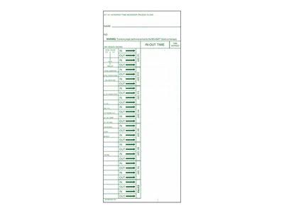 Weekly Time Cards S8340