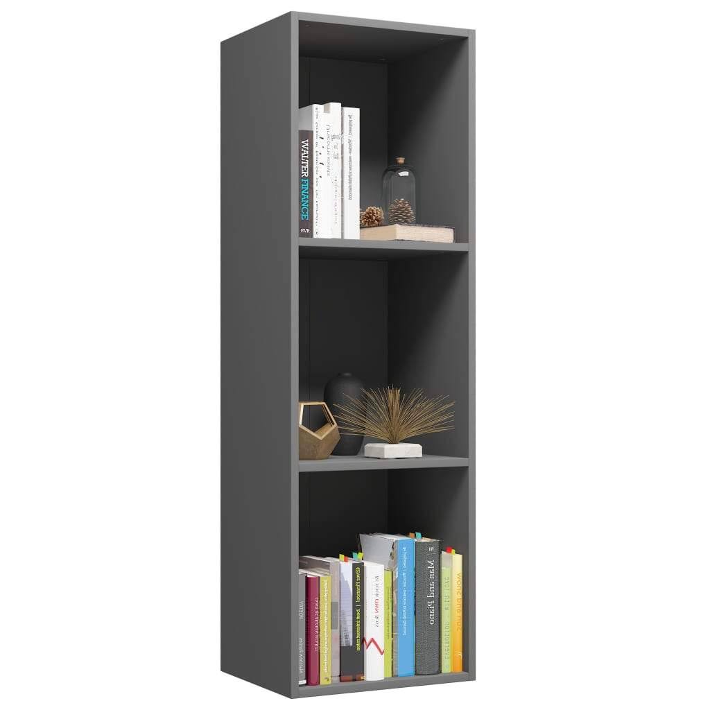 Concrete Gray Chipboard Book Cabinet TV Cabinet I67320