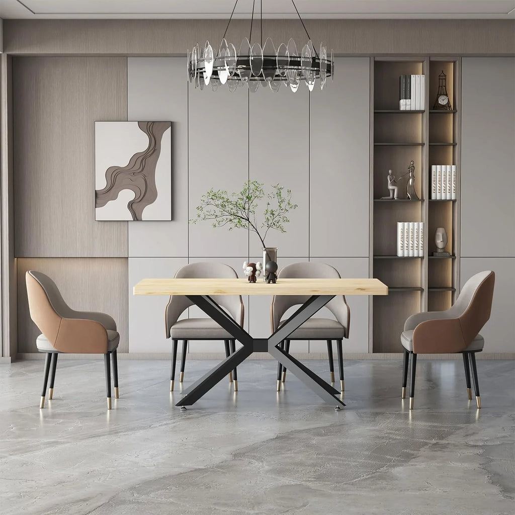 Black 28" Metal Dining Table Legs with Suction Cups K38557