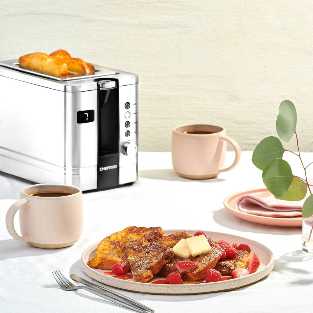 2-Slice Digital Pop-Up Stainless Steel Toaster G365