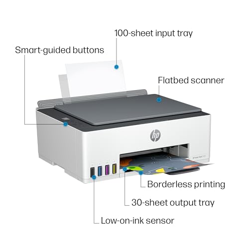 Wireless All-in-One Ink-Tank Printer, White W4272