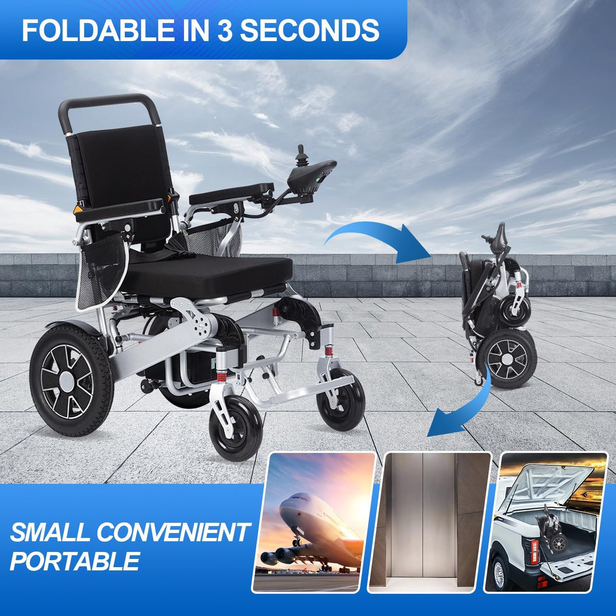 Lightweight Foldable Electric Wheelchair E261