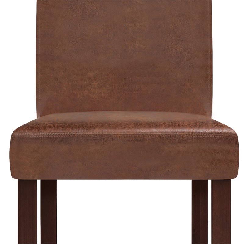 Distressed Saddle Brown Parson Dining Chair (Set of 2) M8978