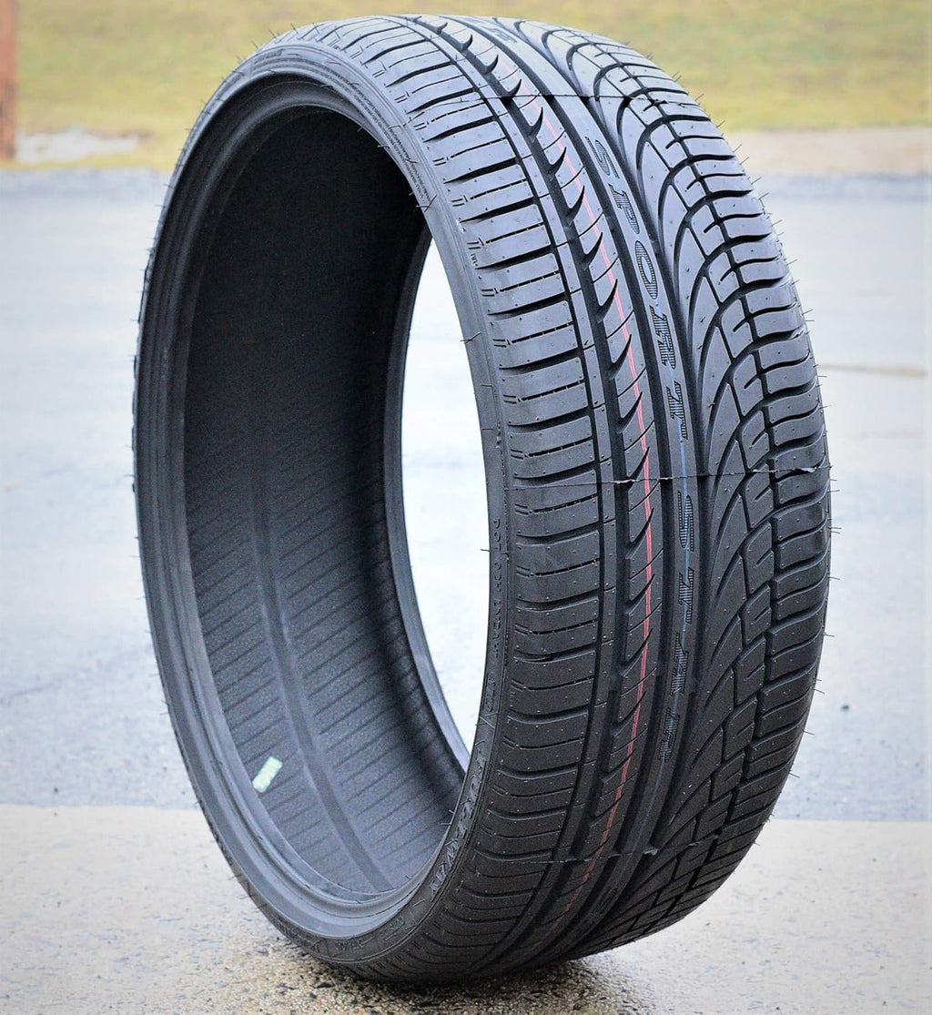 Set of 4 All-Season High Performance Radial Tires 295/25R22 97W Load Range XL 4-Ply BSW Black Side Wall B9233