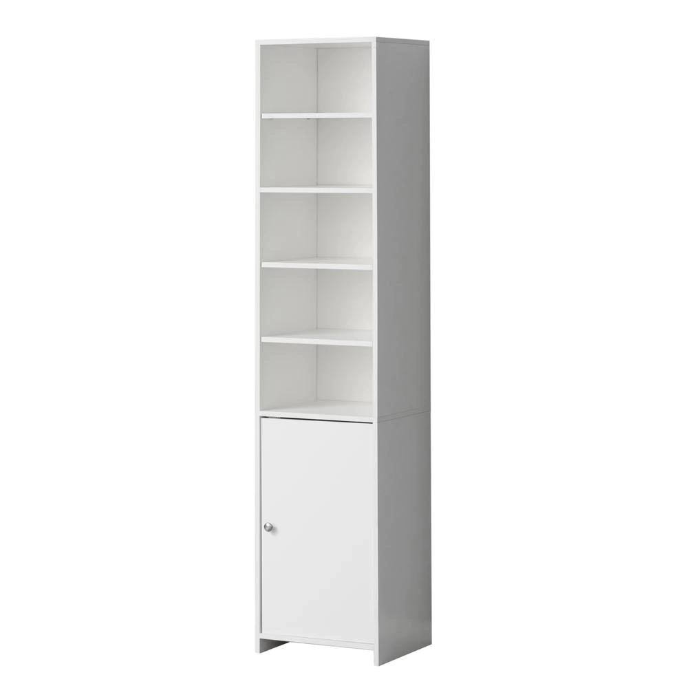 White Tall Freestanding Bathroom Storage Cabinet U1370
