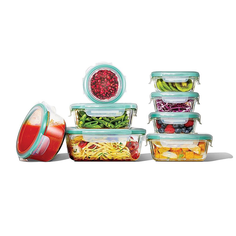 16-Piece Glass Food Storage Container Set S3262