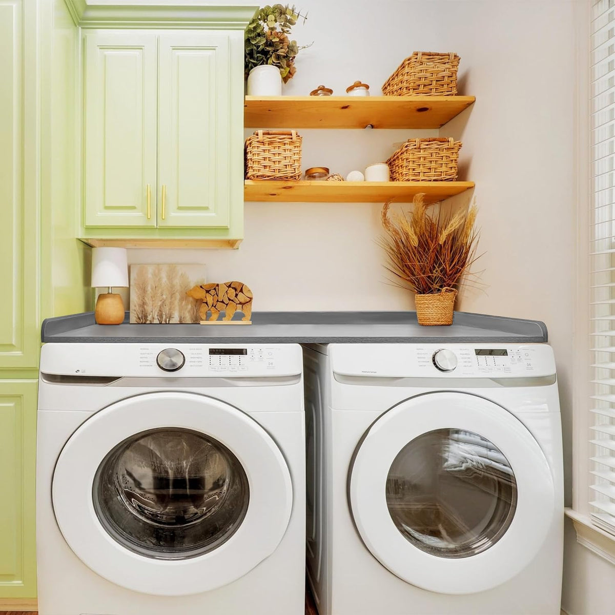 Gray Laundry Countertop Wood E983