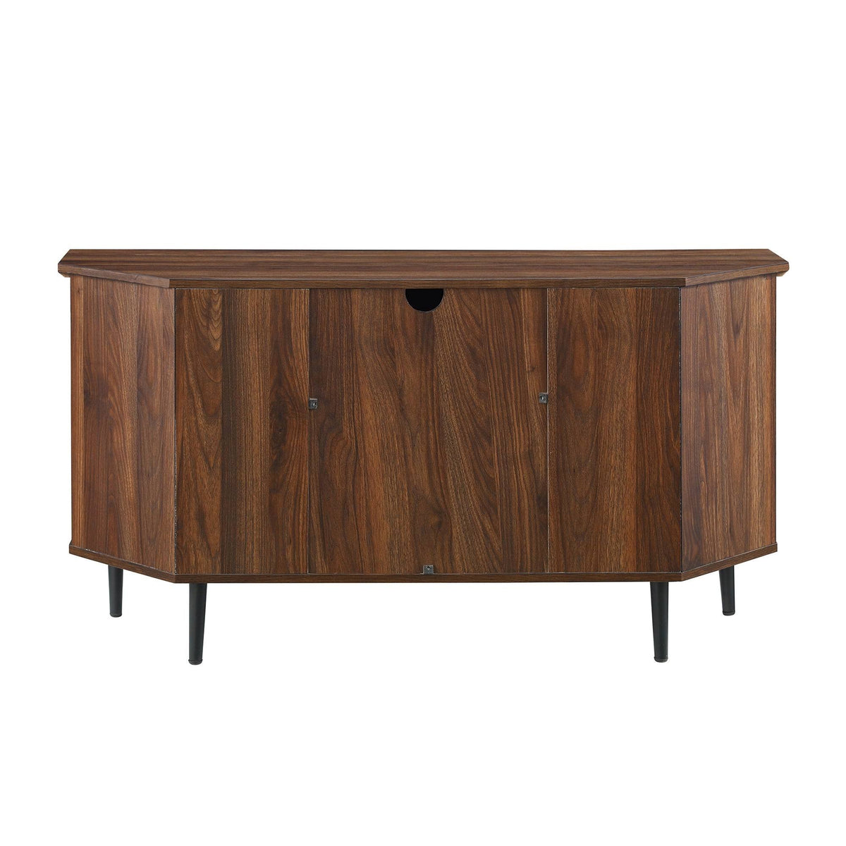 48-Inch Glass Door Corner TV Console J18685