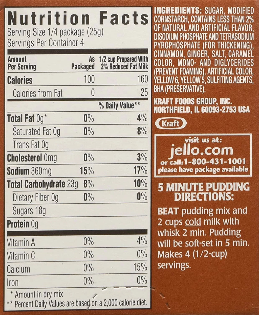 Pumpkin Instant Pudding & Pie Filling, 3.4-ounce Boxes (Pack of 8) S57540