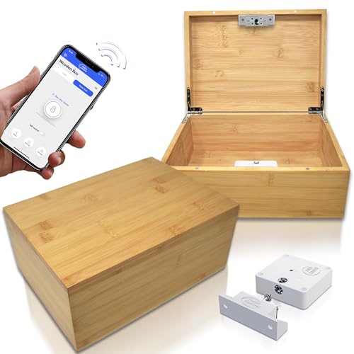 Wooden Timed Lock Box with Electronic Timer Lock L8629