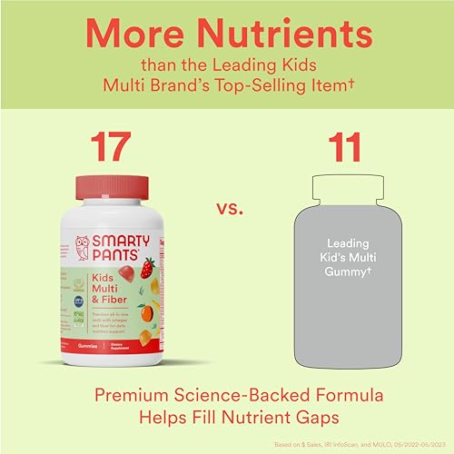 90 Count Kids Multivitamin Gummies with Fiber E966150