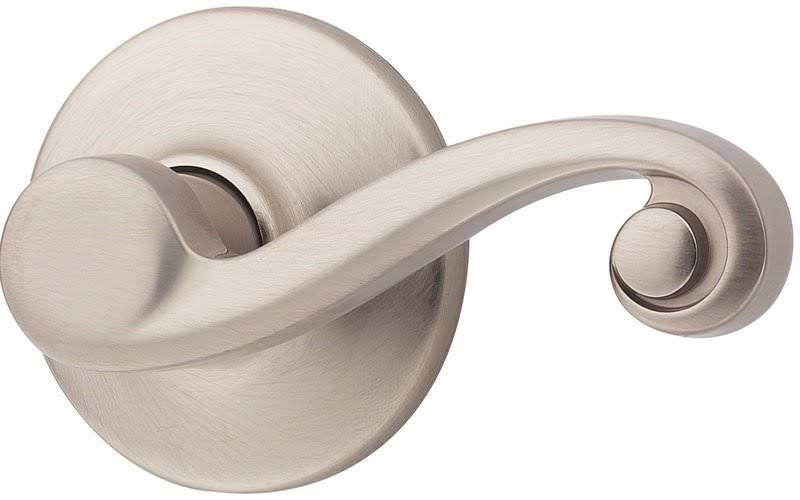 Bright Brass Left Hand Double Cylinder Handleset Trim Q716