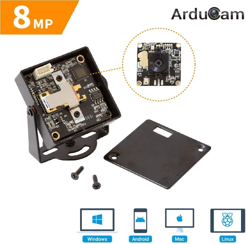8MP 1080P Auto Focus USB Camera Module with Metal Case and Microphone B73825