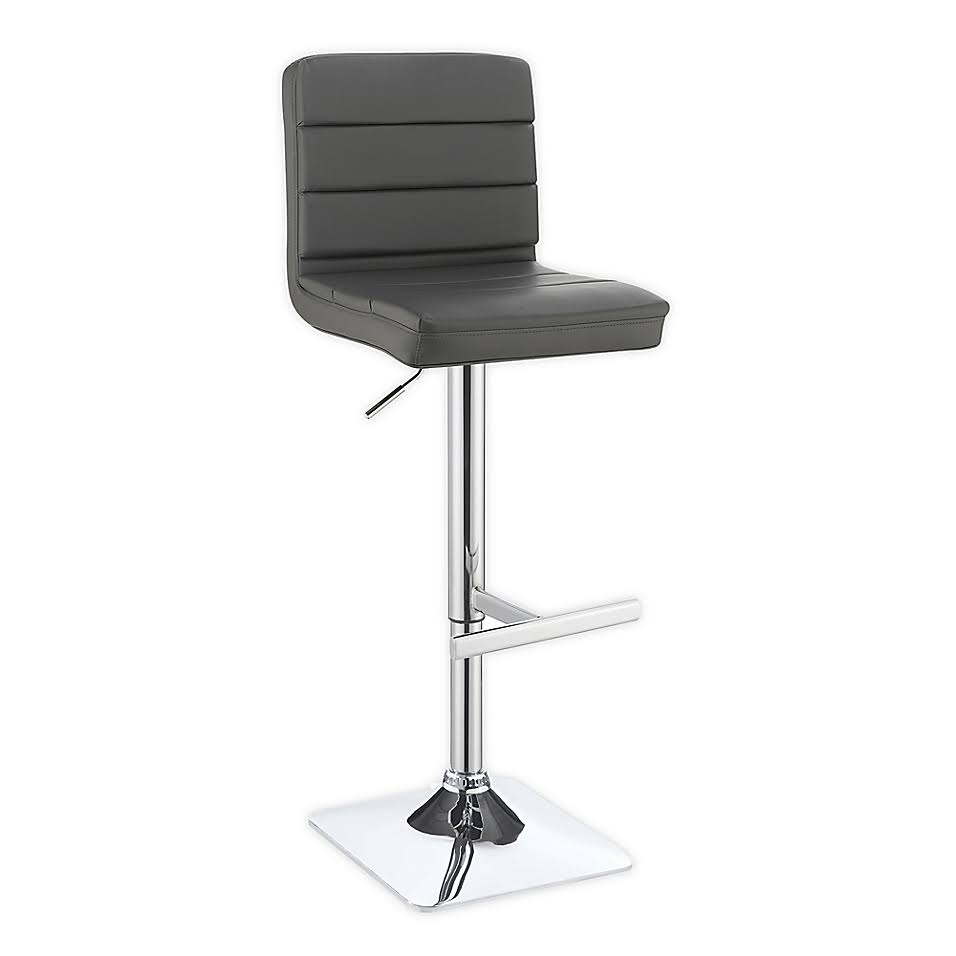 Grey Adjustable Bar Stools (Set of 2) Y5915