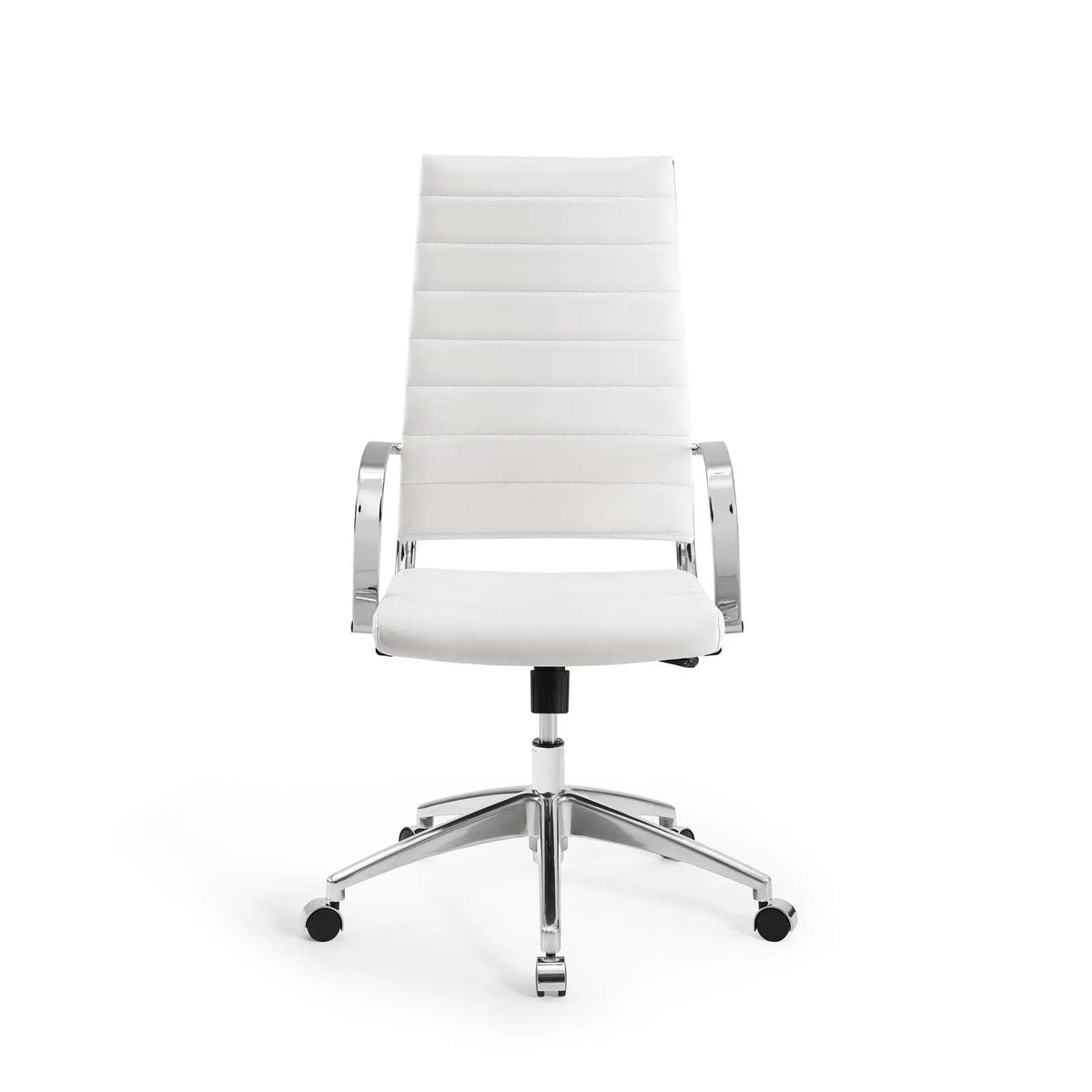 White Faux Leather High Back Chair C594660