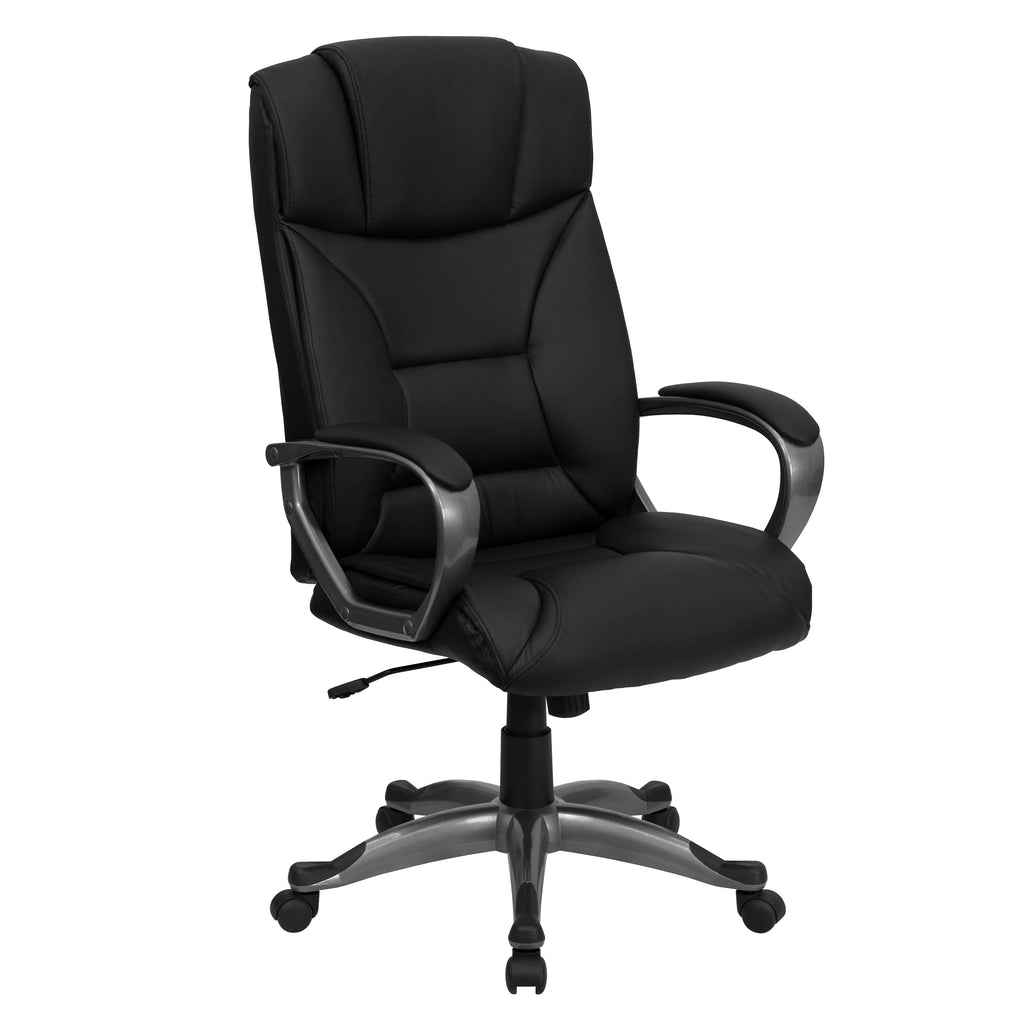 Black LeatherSoft Executive Swivel Office Chair S234164