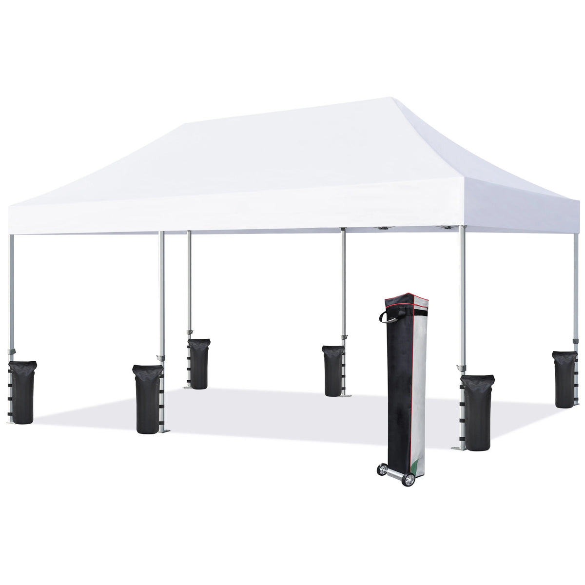 10'x20' Pop up Canopy Tent with Wheeled Bag N87550