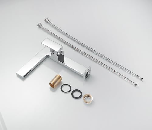 Tall Single Handle 1 Hole Solid Brass Bathroom Sink Faucet W88631