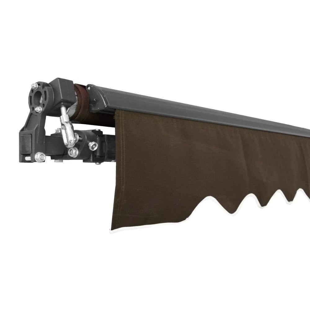 12 x 10 ft. Black Frame Retractable Patio Canopy Awning G5817