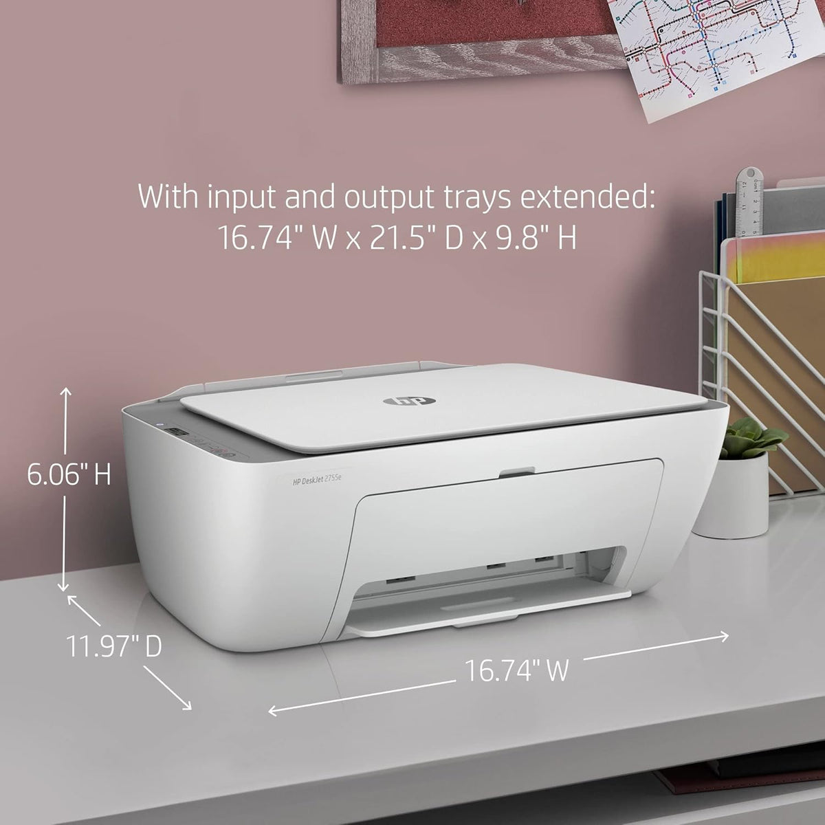 Wireless Inkjet All-in-One Color Printer with HDMI Cable G95562