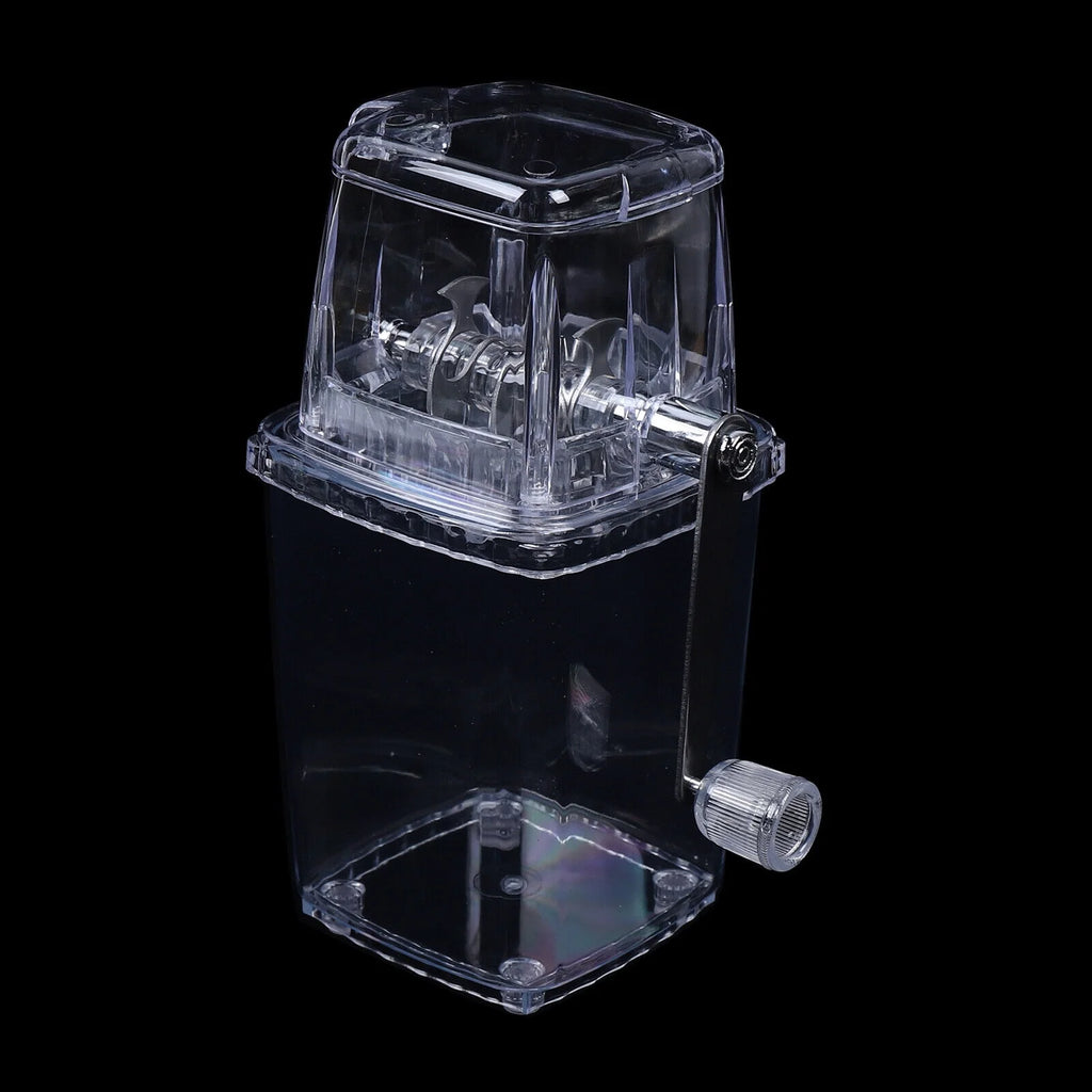 Manual Ice Shaver Ice Crusher Snow Cone Maker O49687