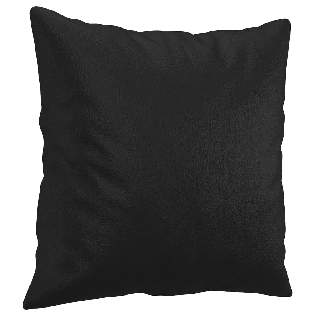 Black 55.1" Faux Leather 2-Seater Sofa M408