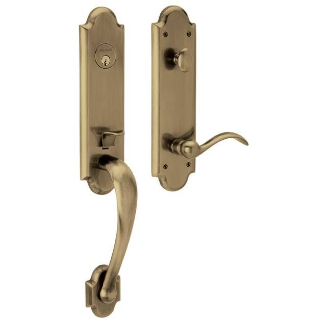 Satin Brass RH Full Dummy Handleset F929851