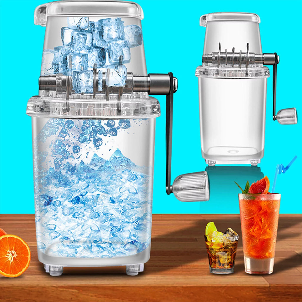 Manual Ice Shaver Ice Crusher Snow Cone Maker O49687