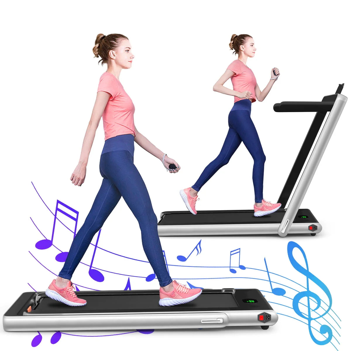 Folding Motorized Electric Treadmill W565