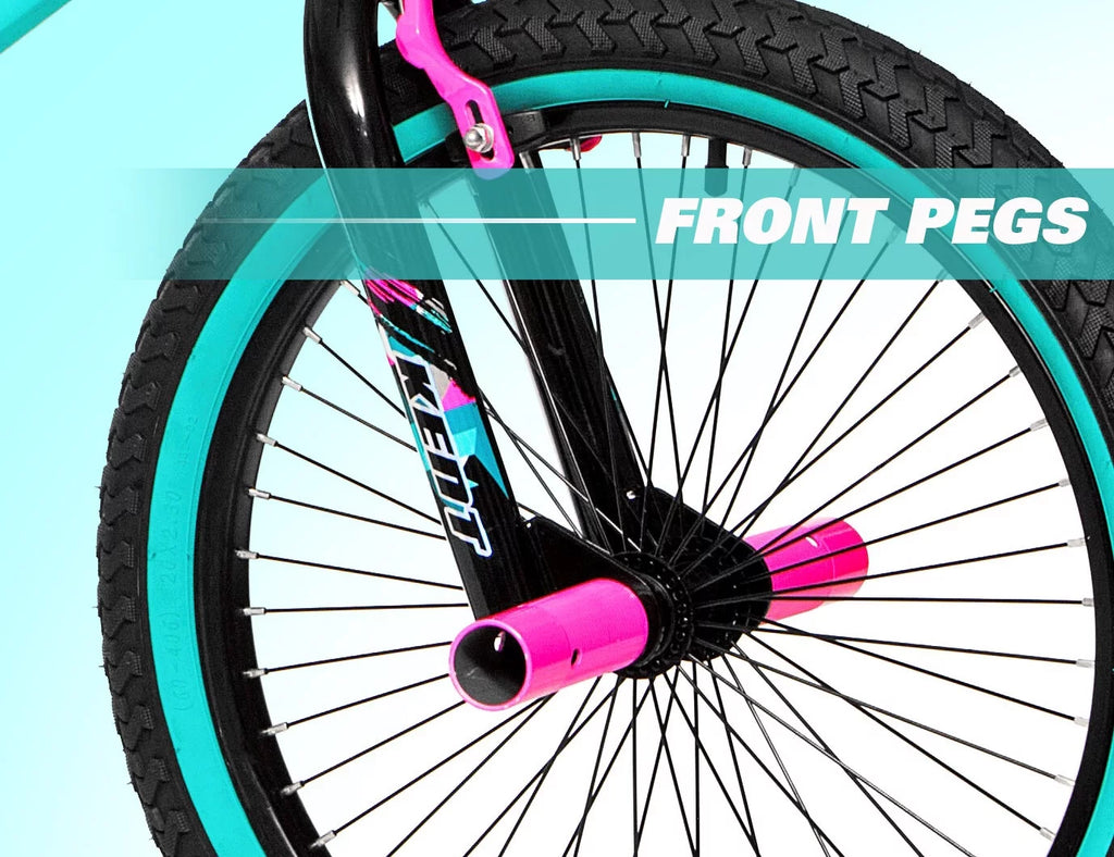 20 Girl's Black Aqua Bicycles U4440
