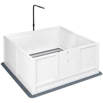 Dog Playpen with Pee Pad and Adjustable Height Door Y79803