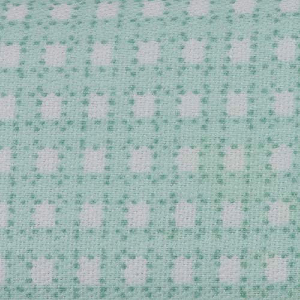 Walnut Slatted Play Pen with Blue Fabric O815